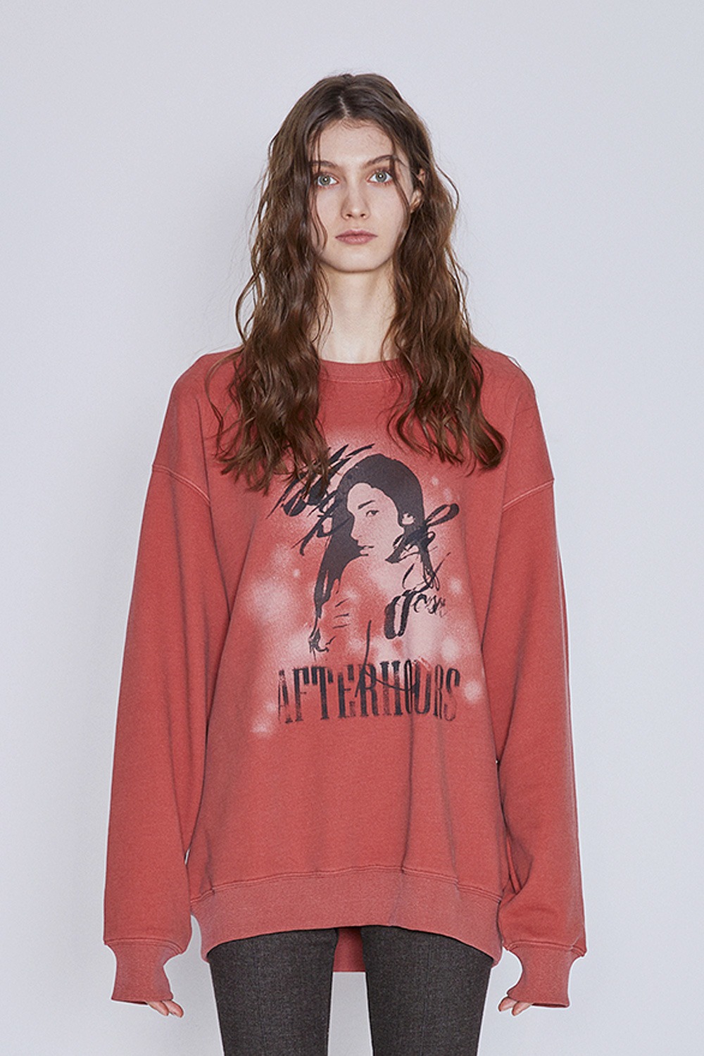 WITH YOUR AFTERHOURS SWEATSHIRT (DUSTY RED)